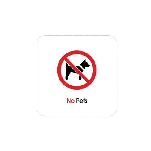 [Ʈ]No Pets/100x100mm code 9608