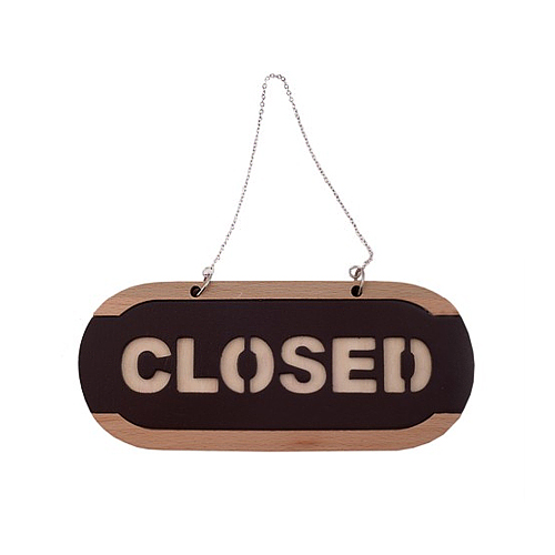[Ʈ]OPEN-CLOSED()/280x115mm code 6701